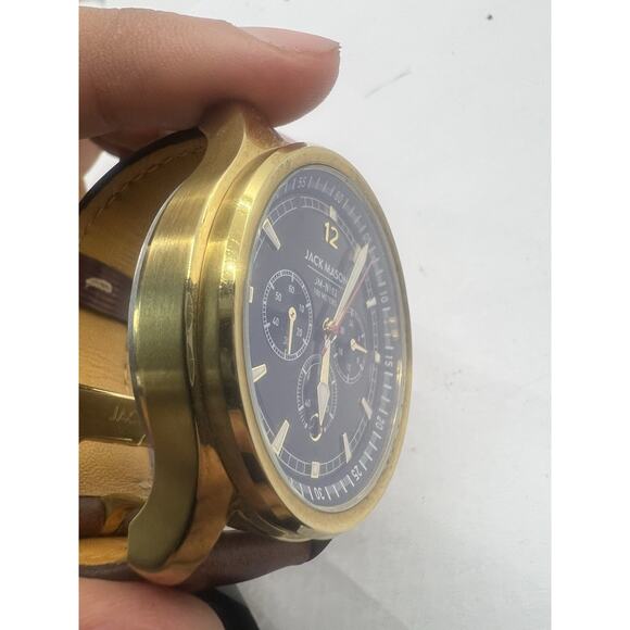 Jack Mason Nautical Chronograph Gray Dial Watch JM-N102-025 Has New Battery main image 5